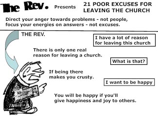 21 Poor Excuses for Leaving the Church Slide 1